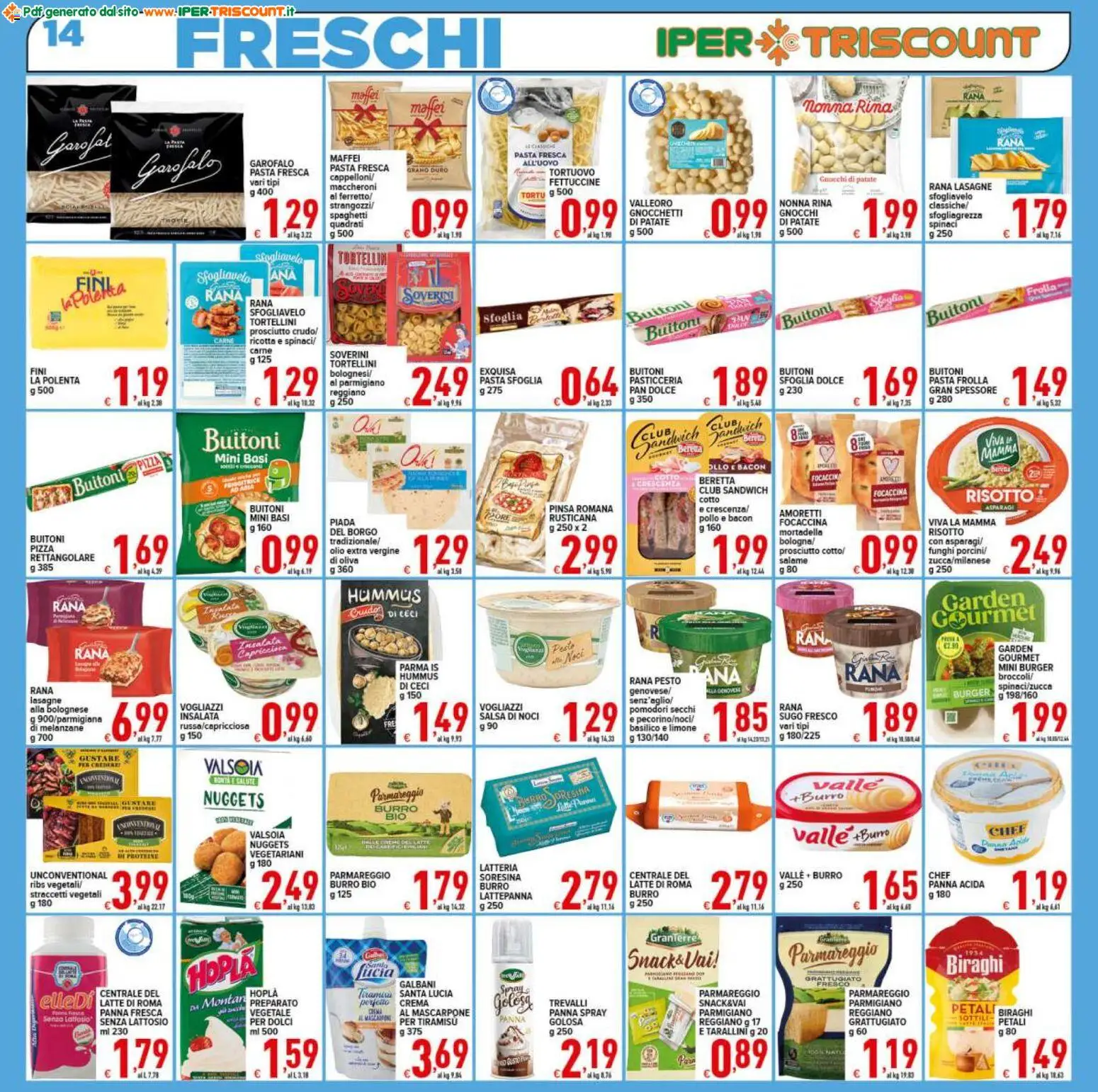 Volantino Ipertriscount del 07.11.2025 | Pagina: 14 | Prodotti: Ceci, Funghi, Parmigiano reggiano, Sugo