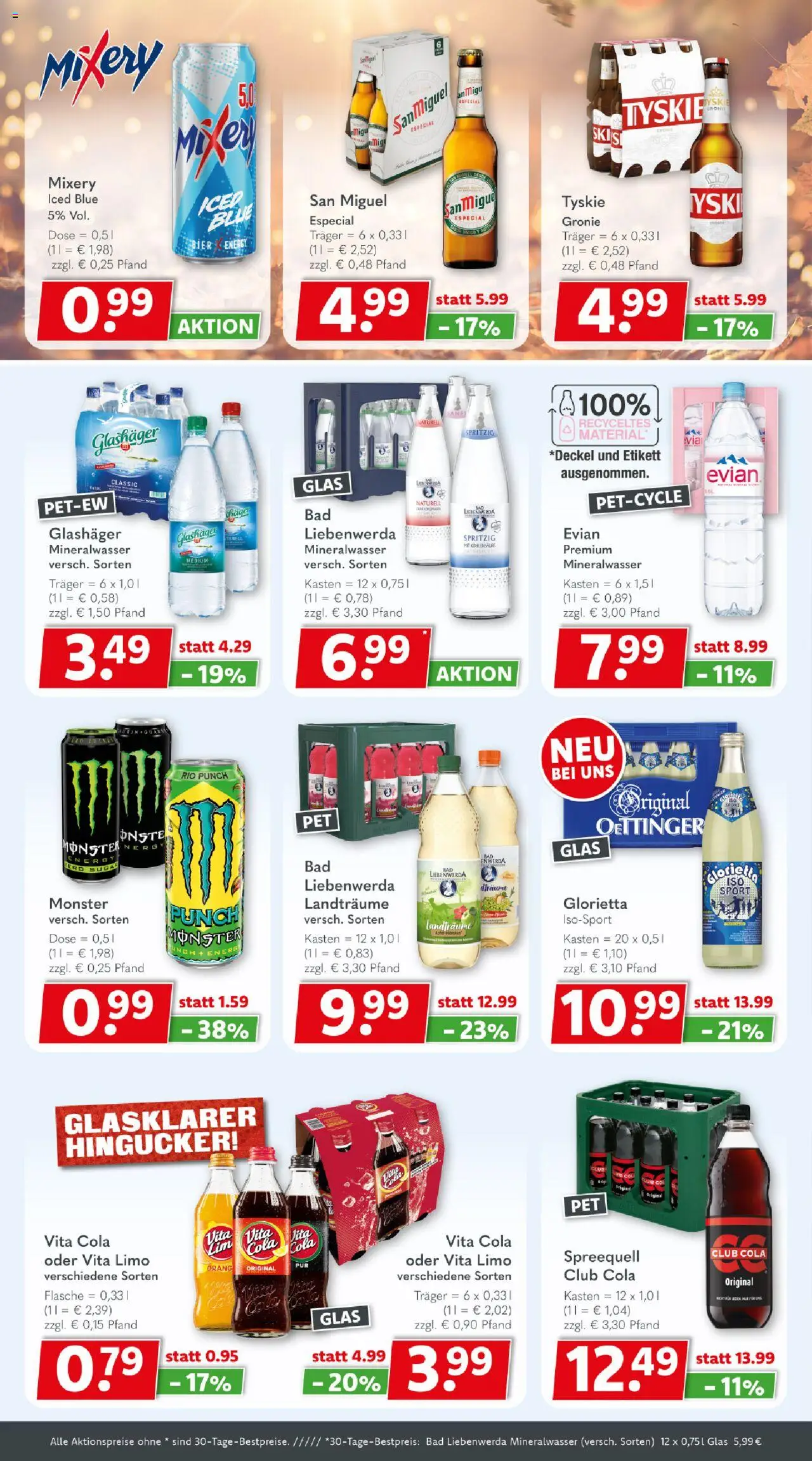 Getränkeland Prospekt 	 – gültig ab 13.10.2025 | Seite: 4 | Produkte: Cola, Bier, Bad, Mixery
