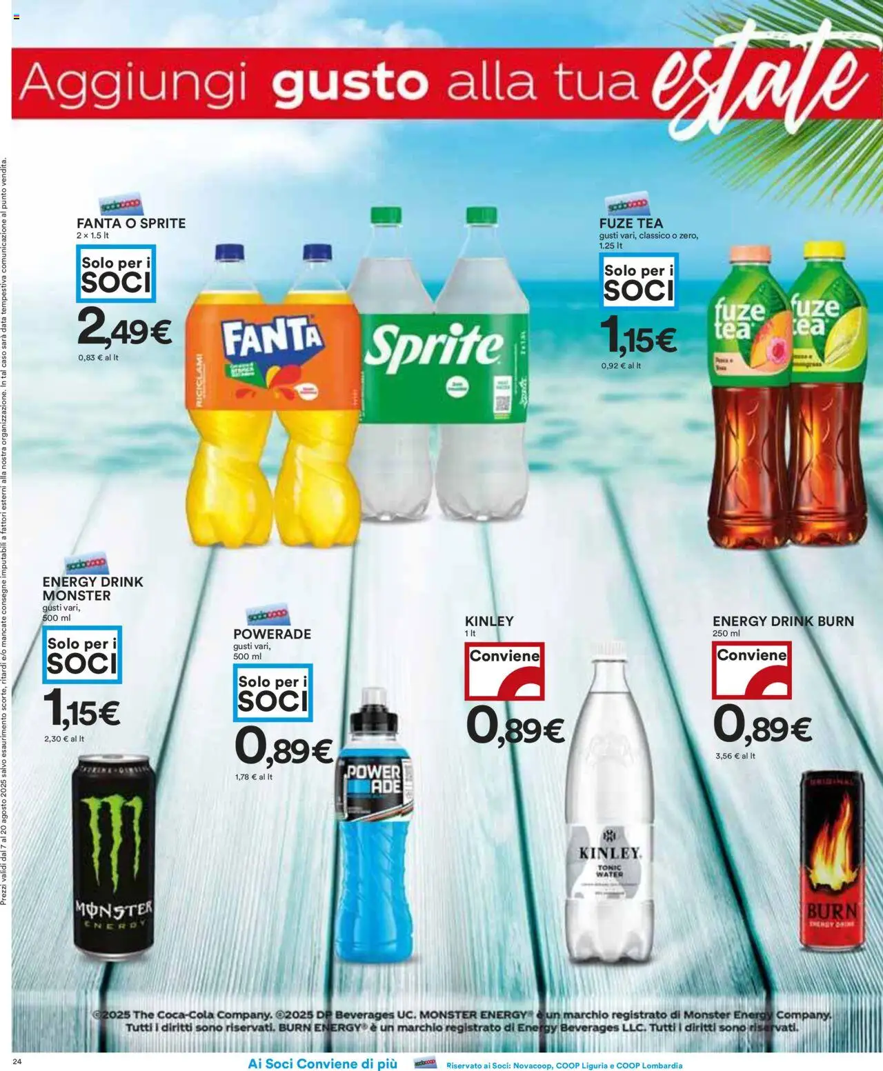 Volantino COOP del 07.08.2025 | Pagina: 24 | Prodotti: Data, The, Fanta