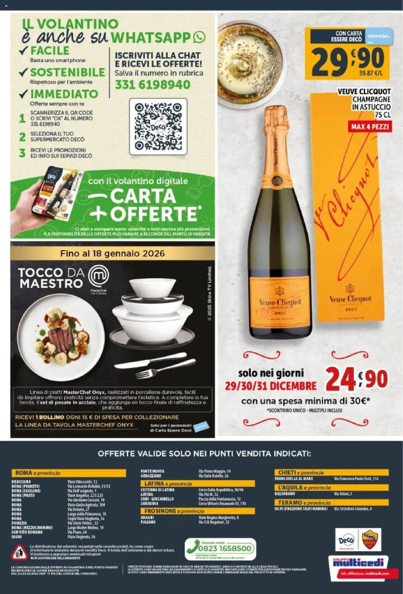 Volantino Decò del 29.12.2025 | Pagina: 24 | Prodotti: Smartphone, Champagne, TV, Astuccio