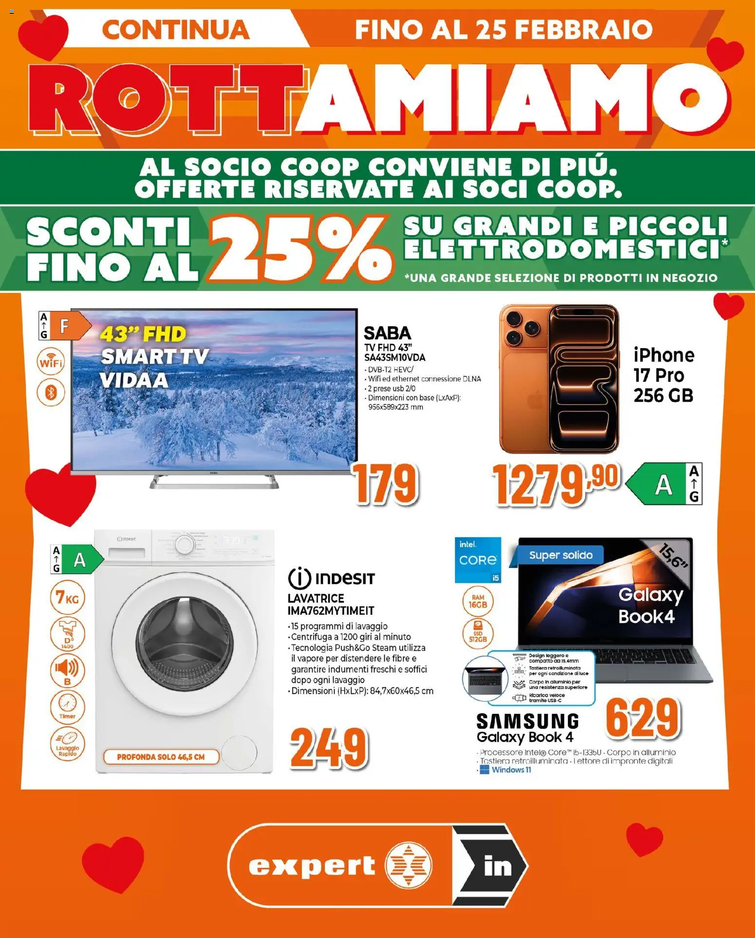 Volantino Ipercoop del 12.02.2026 | Pagina: 1 | Prodotti: Iphone, Tastiera, USB, Samsung