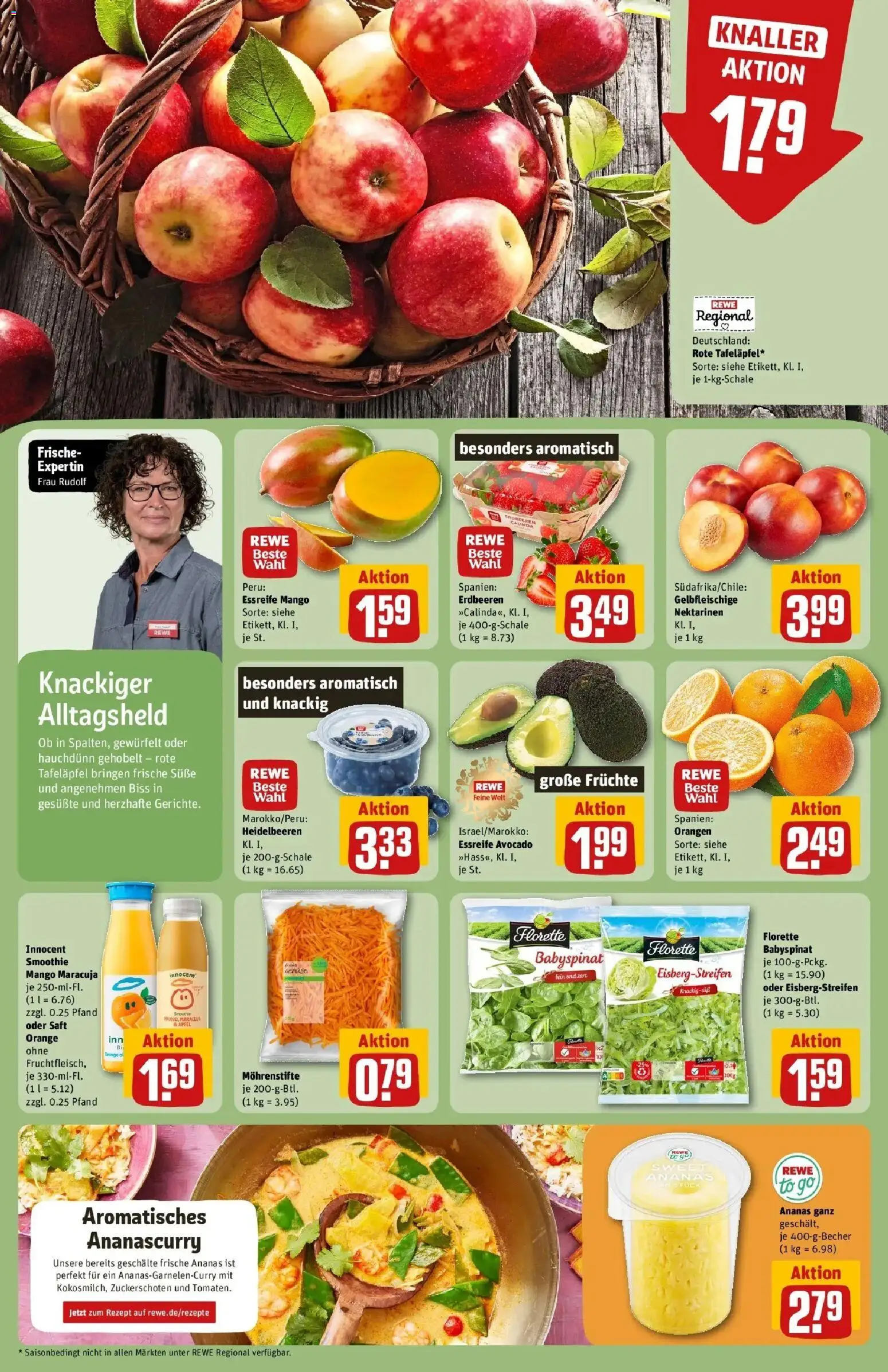Rewe Prospekt Brandenburg An Der Havel	 – gültig ab 09.03.2026 | Seite: 6 | Produkte: Orangen, Ananas, Mango, Saft