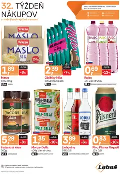 Labaš leták - náhľad platný od 04.08.2025