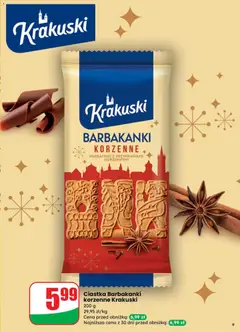 Pogląd oferty "Ciastka Barbakanki korzenne Krakuski, 200 g" - ważna od 29.10.2025 | Strona: 9
