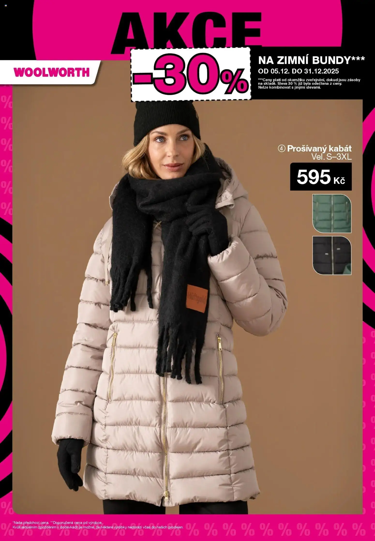 Woolworth leták od 12.12.2025 | Strana: 25 | Produkty: Kabát, Zimní bundy, Bundy