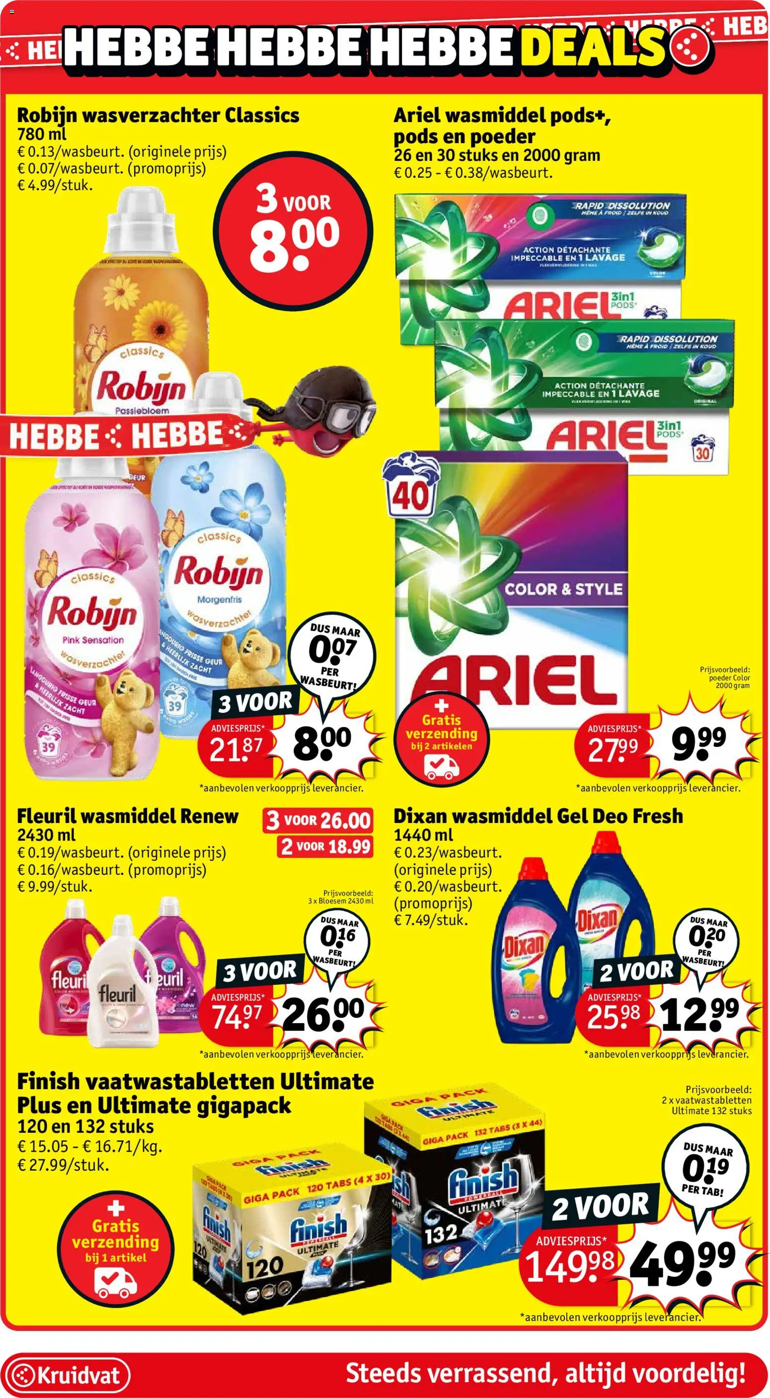 {H1} | Pagina: 50 | Producten: Geur, Poeder, Wasmiddel, Robijn