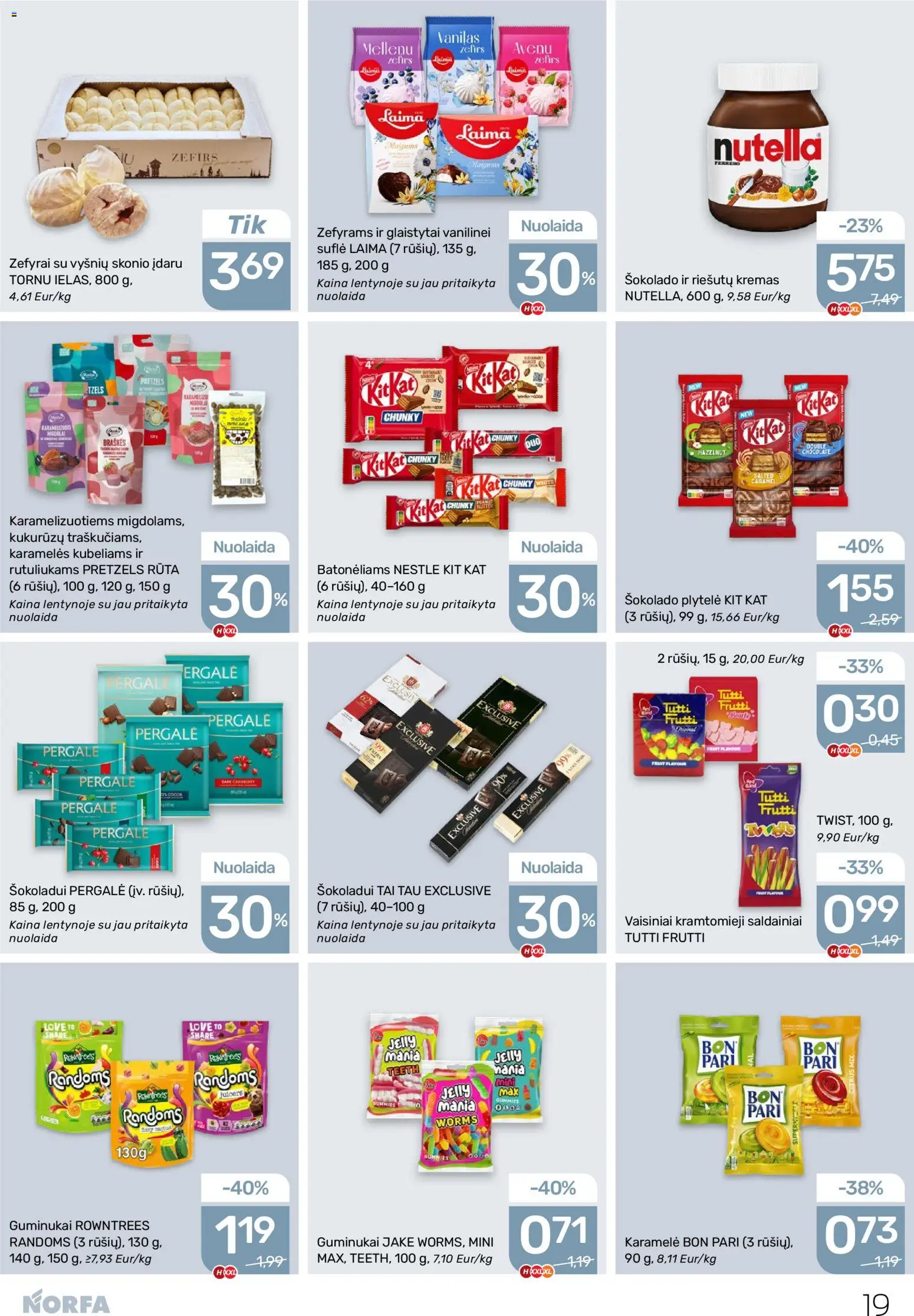 NORFA akcijos nuo 13.11.2025 | Puslapis: 19 | Prekių: Kremas, Guminukai, Saldainiai, Braškės