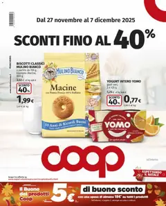 Anteprima del volantino COOP Nova Milanese catalogo valido a partire dal 27.11.2025