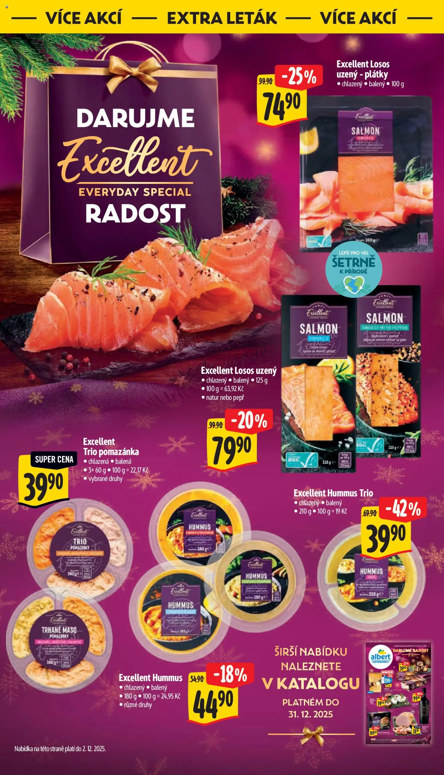 Albert leták - Supermarket od 19.11.2025 | Strana: 38 | Produkty: Hummus, Trhané maso, Pomazánka, Maso