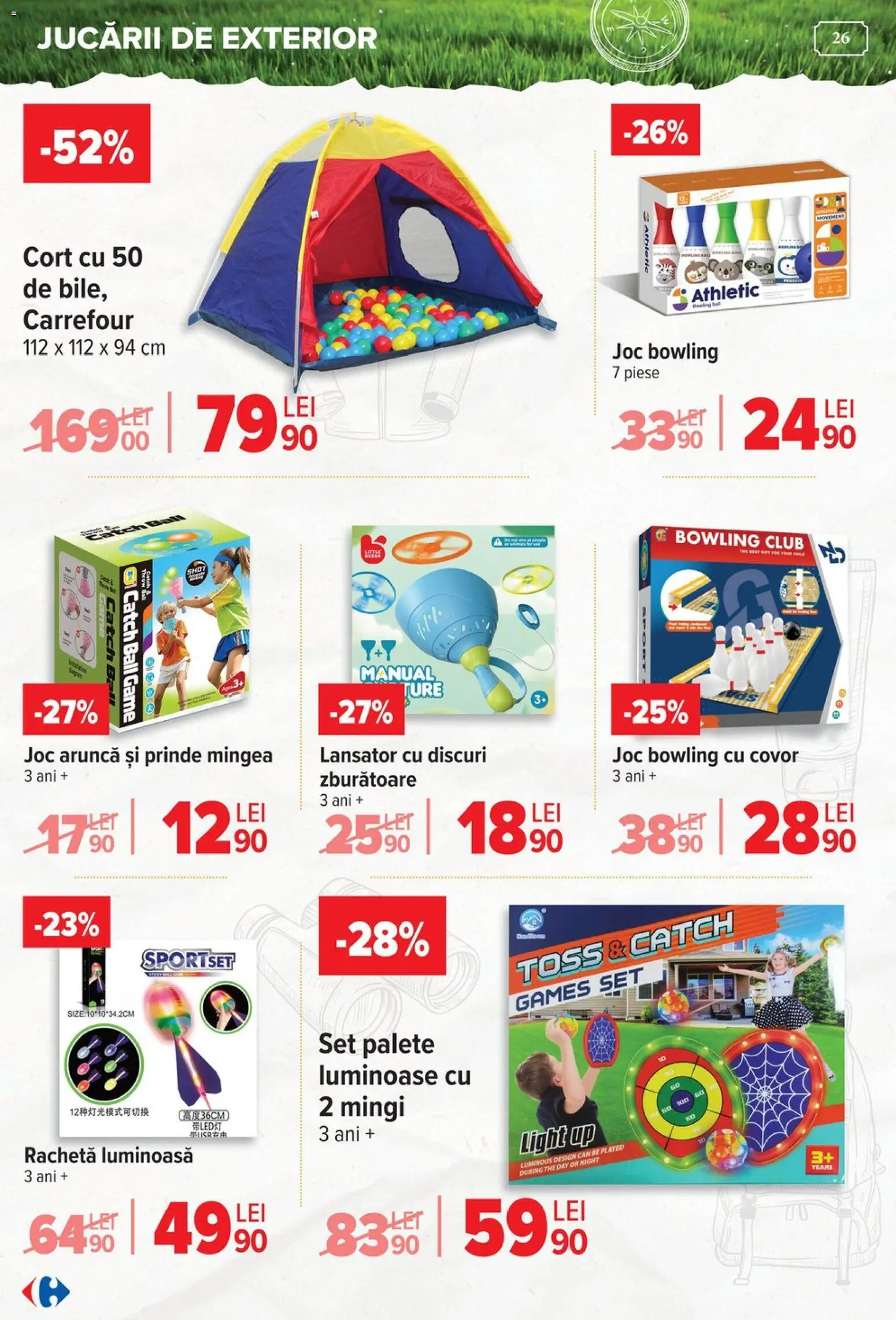 Noul catalog Carrefour – valabil de la 15.04.2026 | Pagină: 26 | Produse: Joc, Cort, Covor