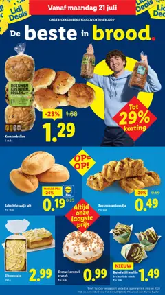  | Pagina: 9 | Producten: Chocolade, Muffin, Rozijnen