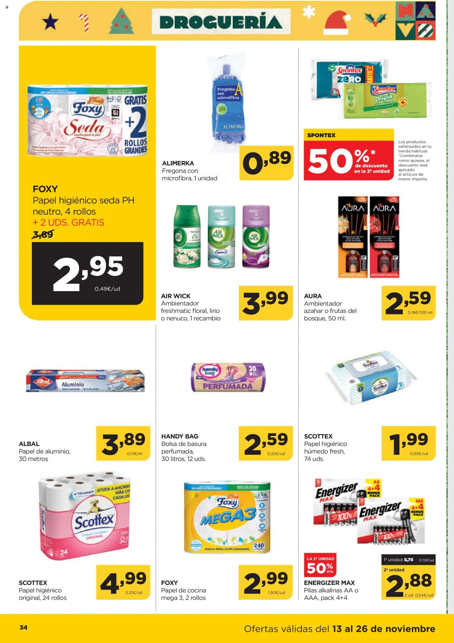 Alimerka folleto Asturias │ válido desde el 13.11.2025 | Página: 36 | Productos: Papel higienico, Bolsa, Cocina