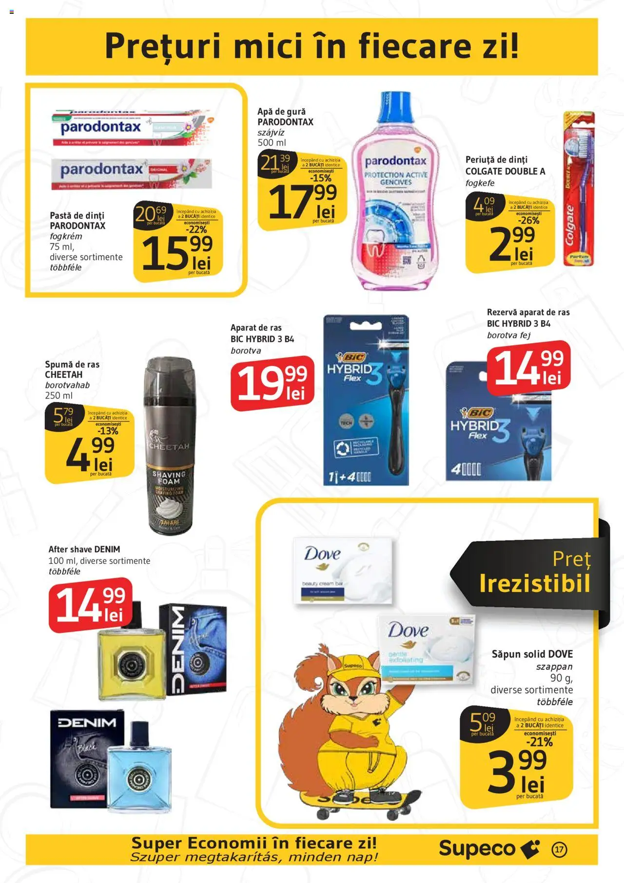 Noul catalog Supeco – valabil de la 16.10.2025 | Pagină: 17 | Produse: Săpun solid, Mici, Spumă de ras, Apă de gură