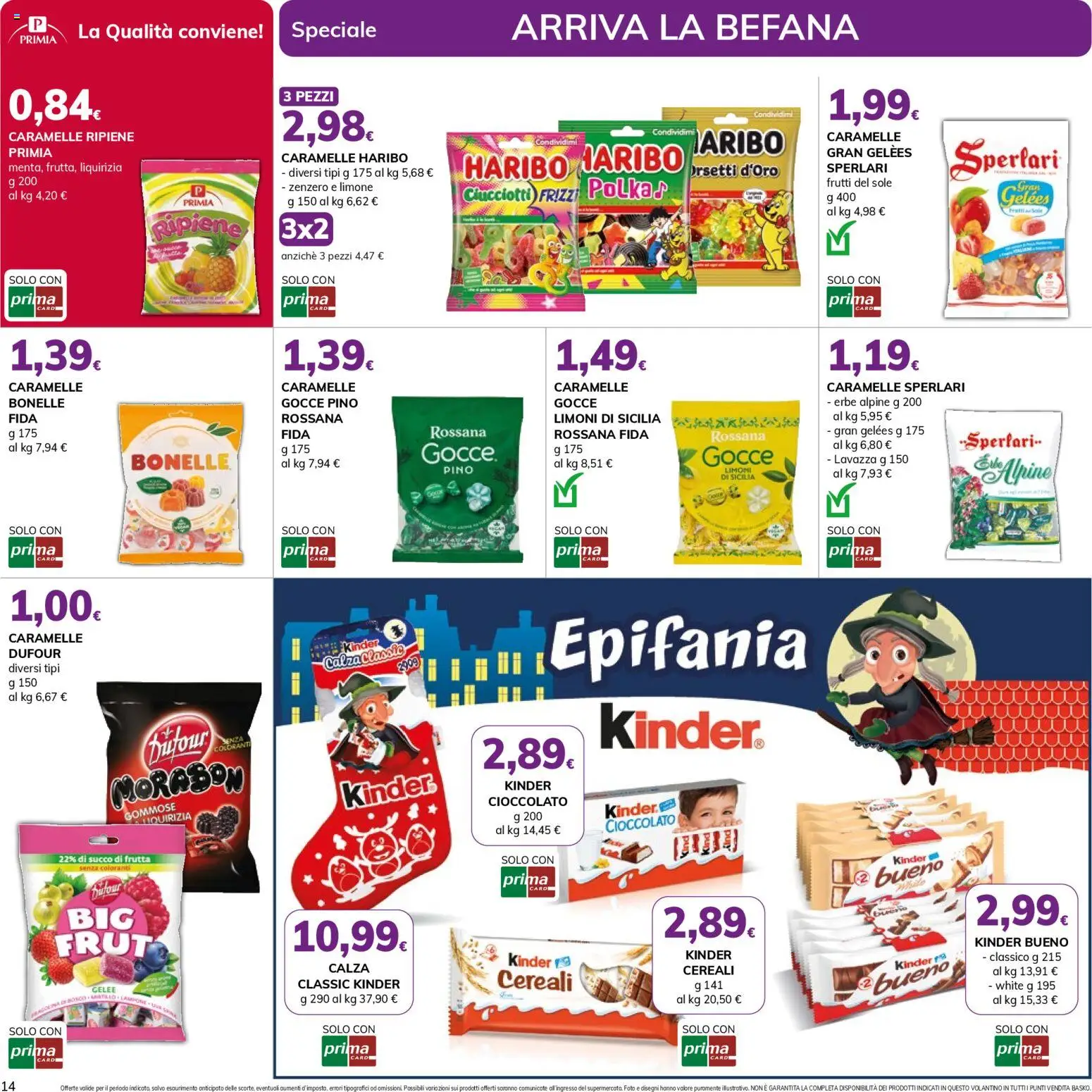 Volantino Basko del 03.01.2026 | Pagina: 16 | Prodotti: Cereali, Frutta, Limone, Lavazza