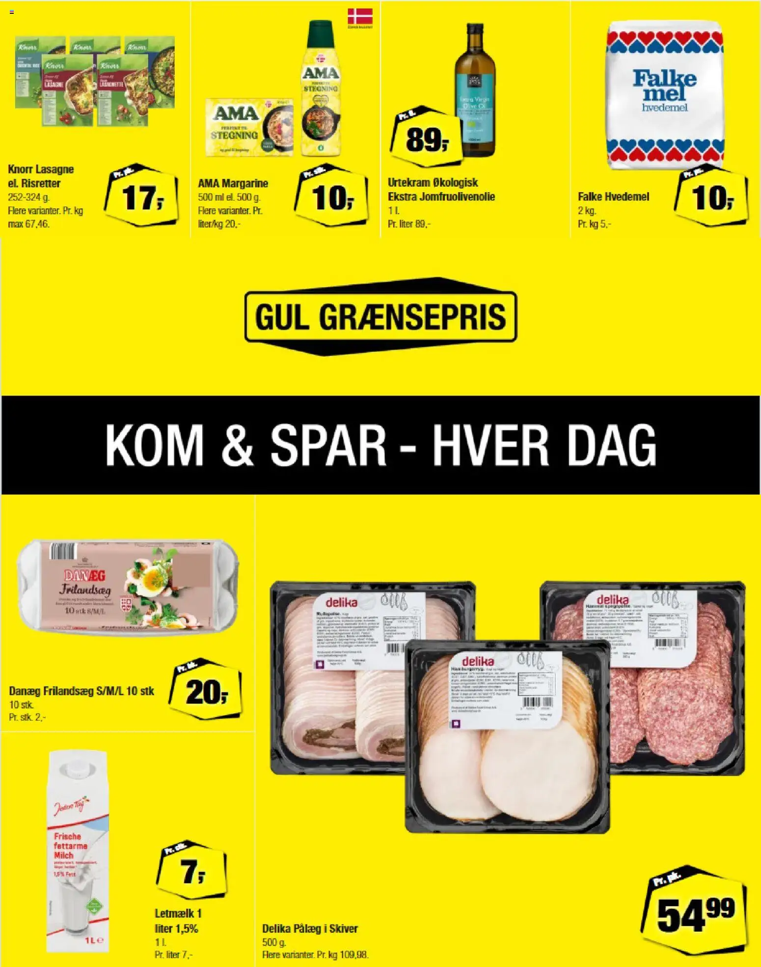 Calle tilbudsavis – gyldig fra 22.10.2025 | Side: 2 | Produkter: Hvedemel, Pålæg, Margarine, Carpete