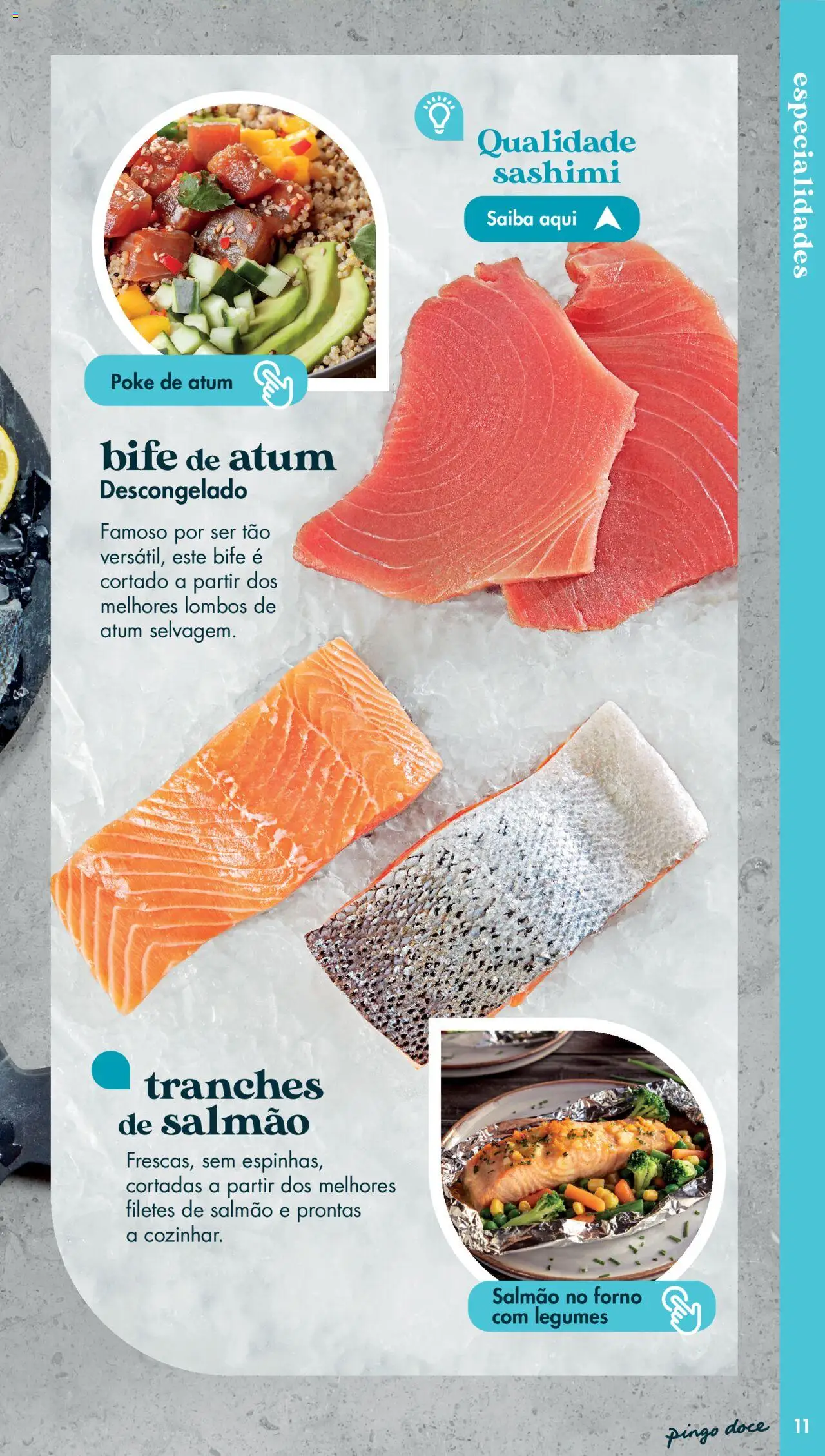 Pingo Doce - Catálogo Peixaria │ válido de 20.05.2025 | Página: 11 | Produtos: Atum, Forno, Salmão