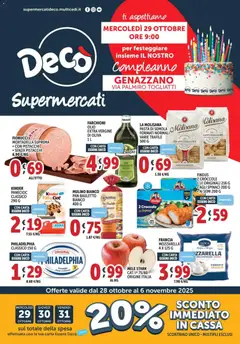 Anteprima del volantino Decò Supermercati - Genazzano catalogo valido a partire dal 28.10.2025