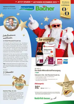Reformhaus Bacher Prospekt 	 ab 01.12.2025 gültig