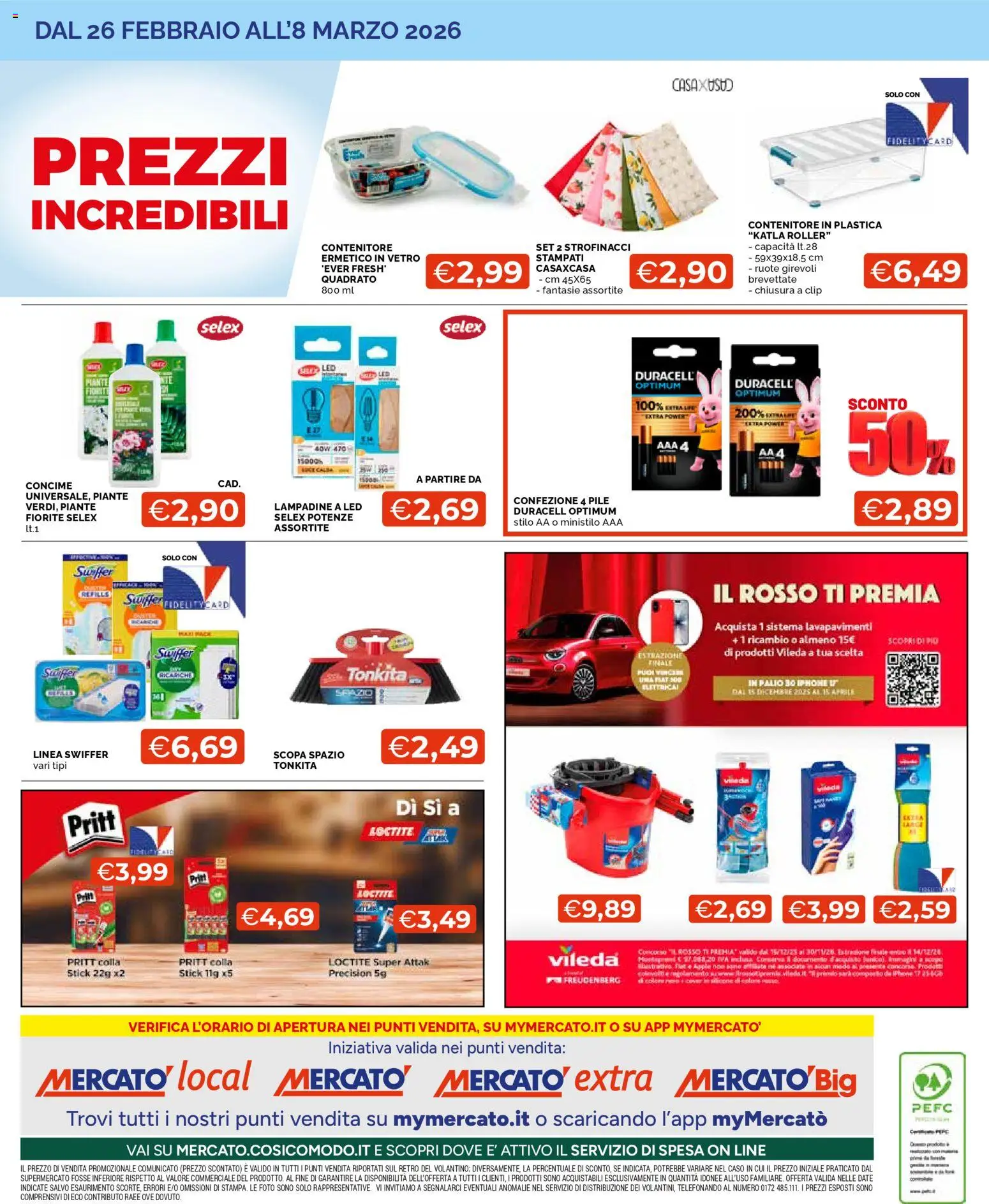 Volantino Mercatò del 26.02.2026 | Pagina: 36 | Prodotti: Pile, Concime, Scopa, Contenitore
