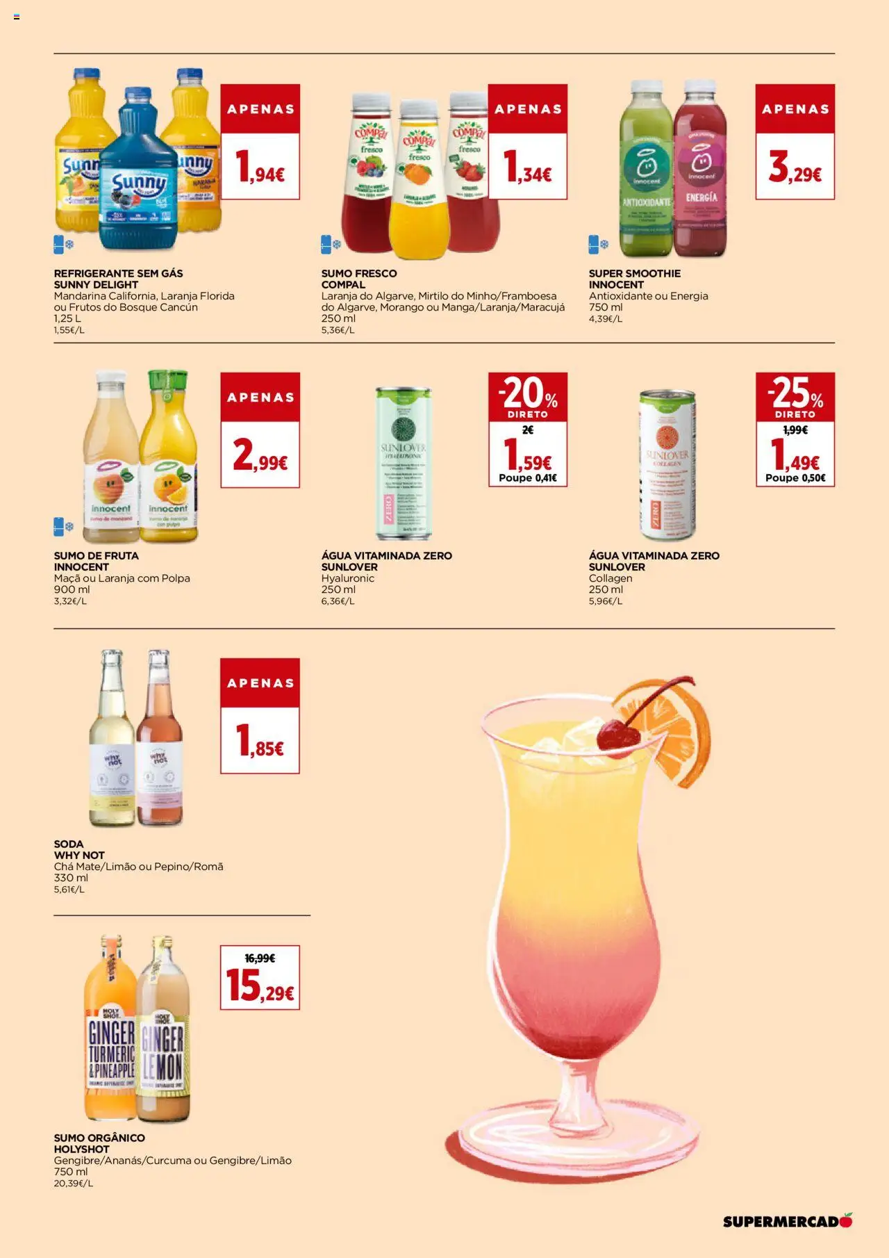 El Corte Ingles folheto │ válido de 27.06.2025 | Página: 15 | Produtos: Agua, Refrigerante, Sumo, Chá