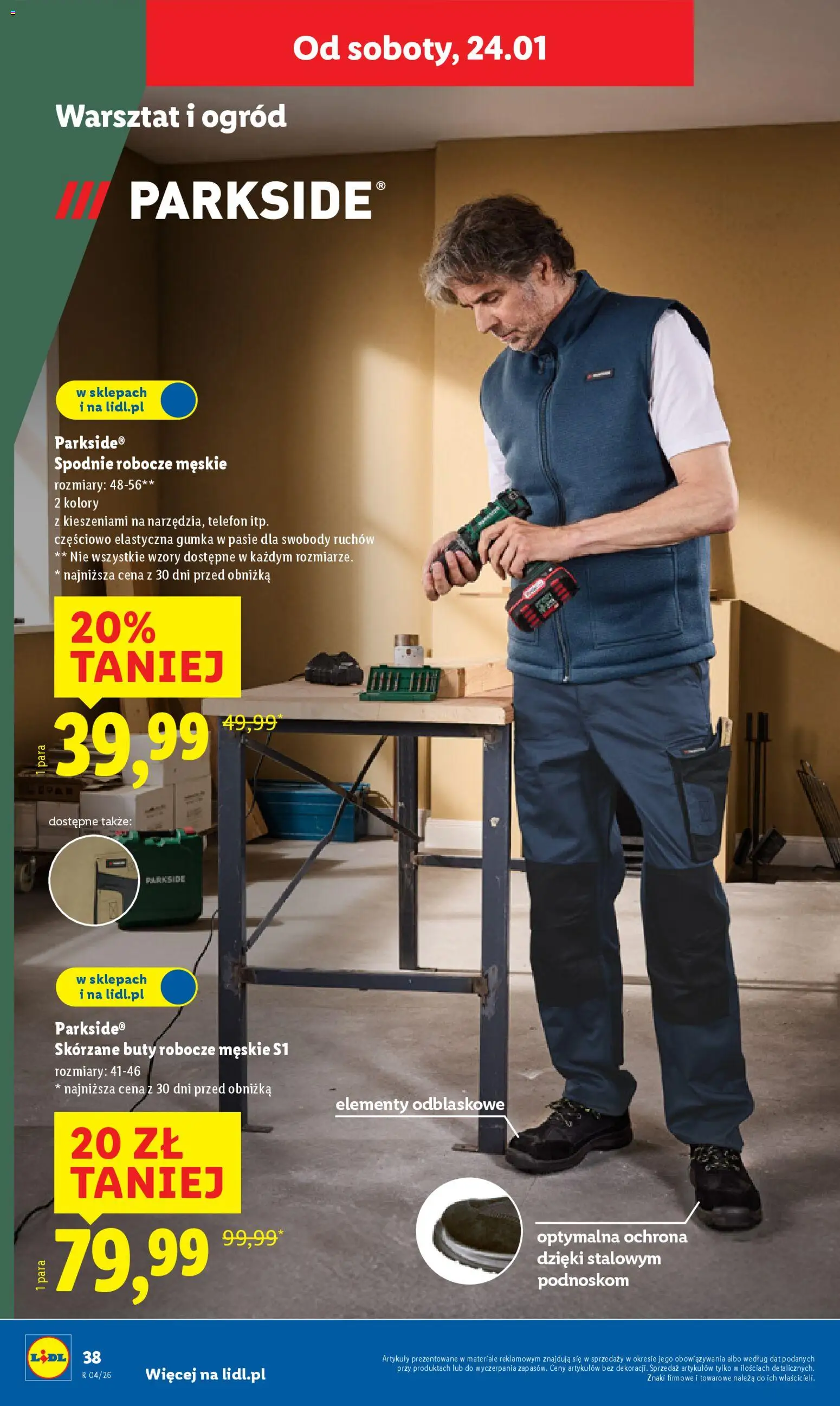 Lidl Katalog od 19.01.2026 | Strona: 42 | Produkty: Spodnie, Telefon, Buty