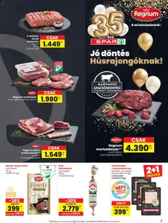 Spar Akciós újság - amely érvényes a következő dátumtól: 19.02.2026 | Oldal: 7 | Termékek: Pick, Darált sertéshús, Marhahús, Téliszalámi