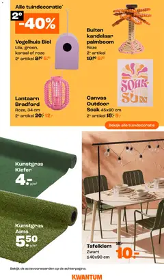 Kwantum folder / publicité - Voorbeeld van een folder van Kwantum, geldig van 30.03.2026 | Pagina: 10 | Producten: Lantaarn, Canvas, Koraal