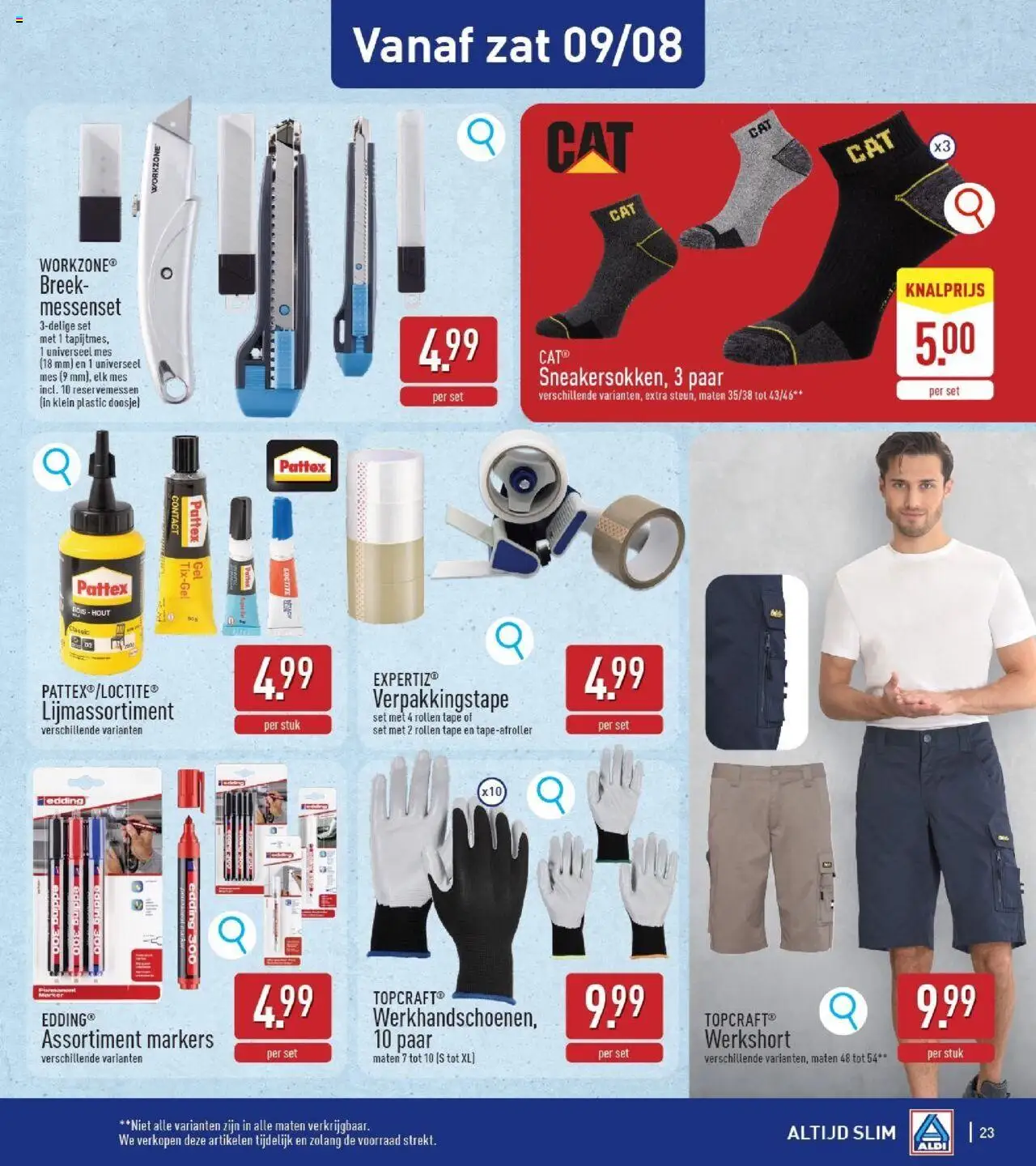 {H1} | Pagina: 23 | Producten: Tape, Mes, Messenset