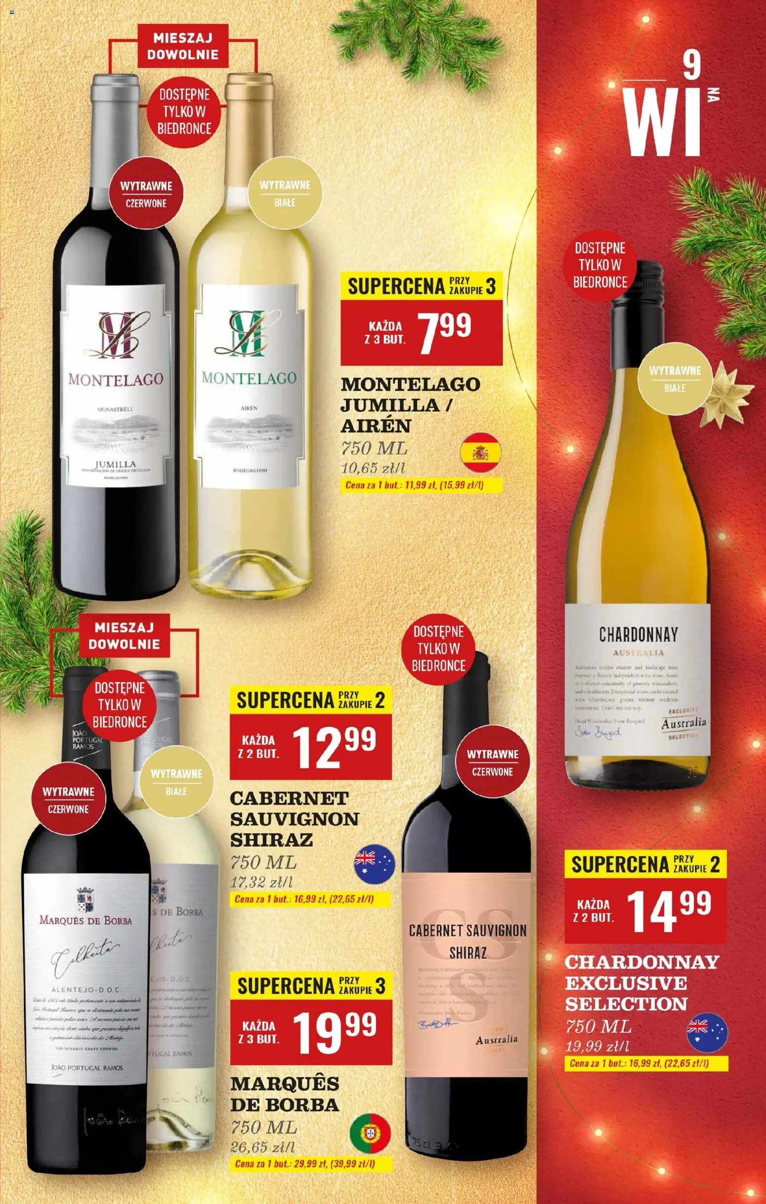 Biedronka gazetka - Czas na toast od 01.12.2025 | Strona: 17 | Produkty: Chardonnay