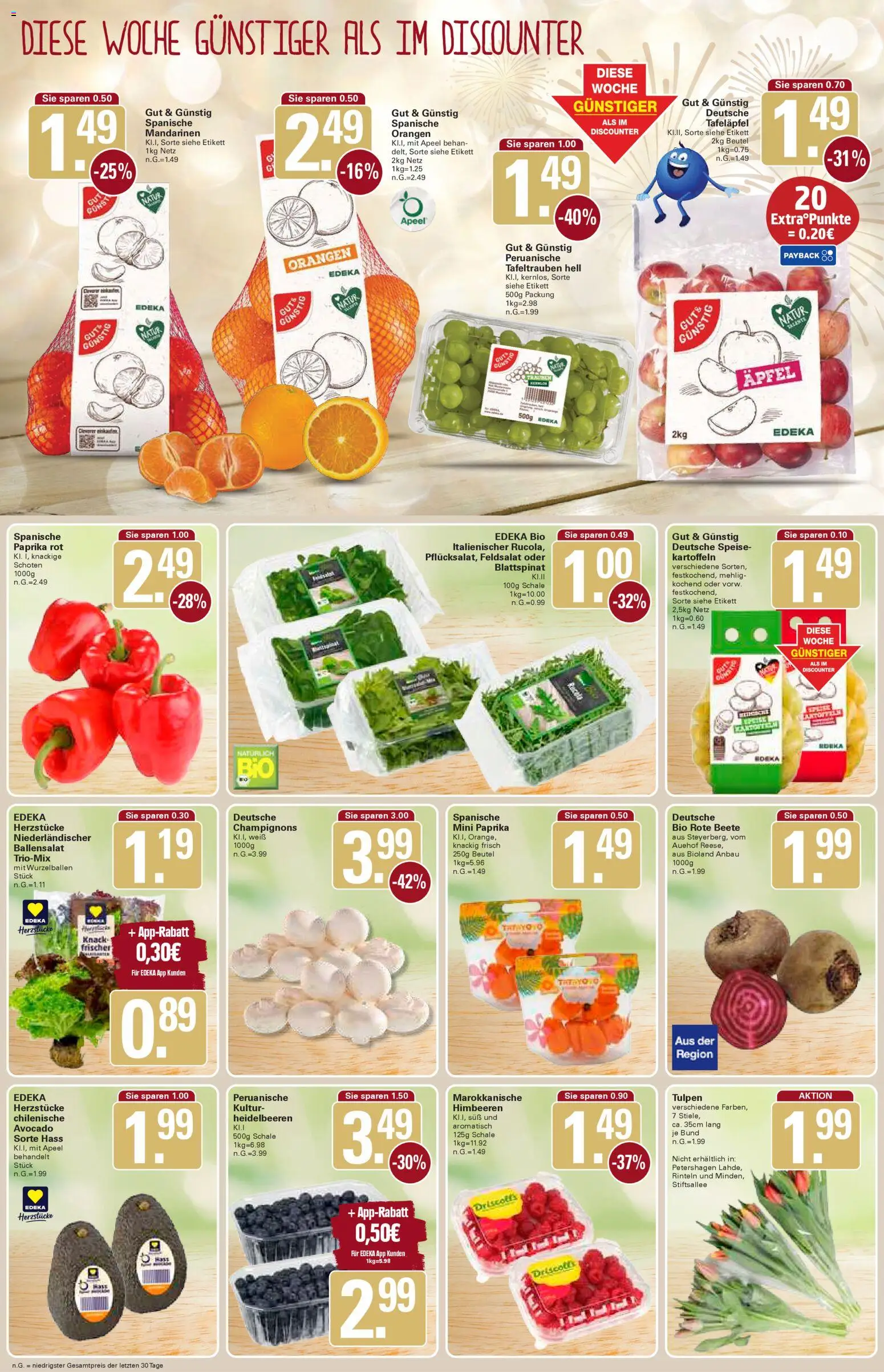 WEZ Prospekt – gültig ab 29.12.2025 | Seite: 4 | Produkte: Trauben, Äpfel, Heidelbeeren, Rote Beete