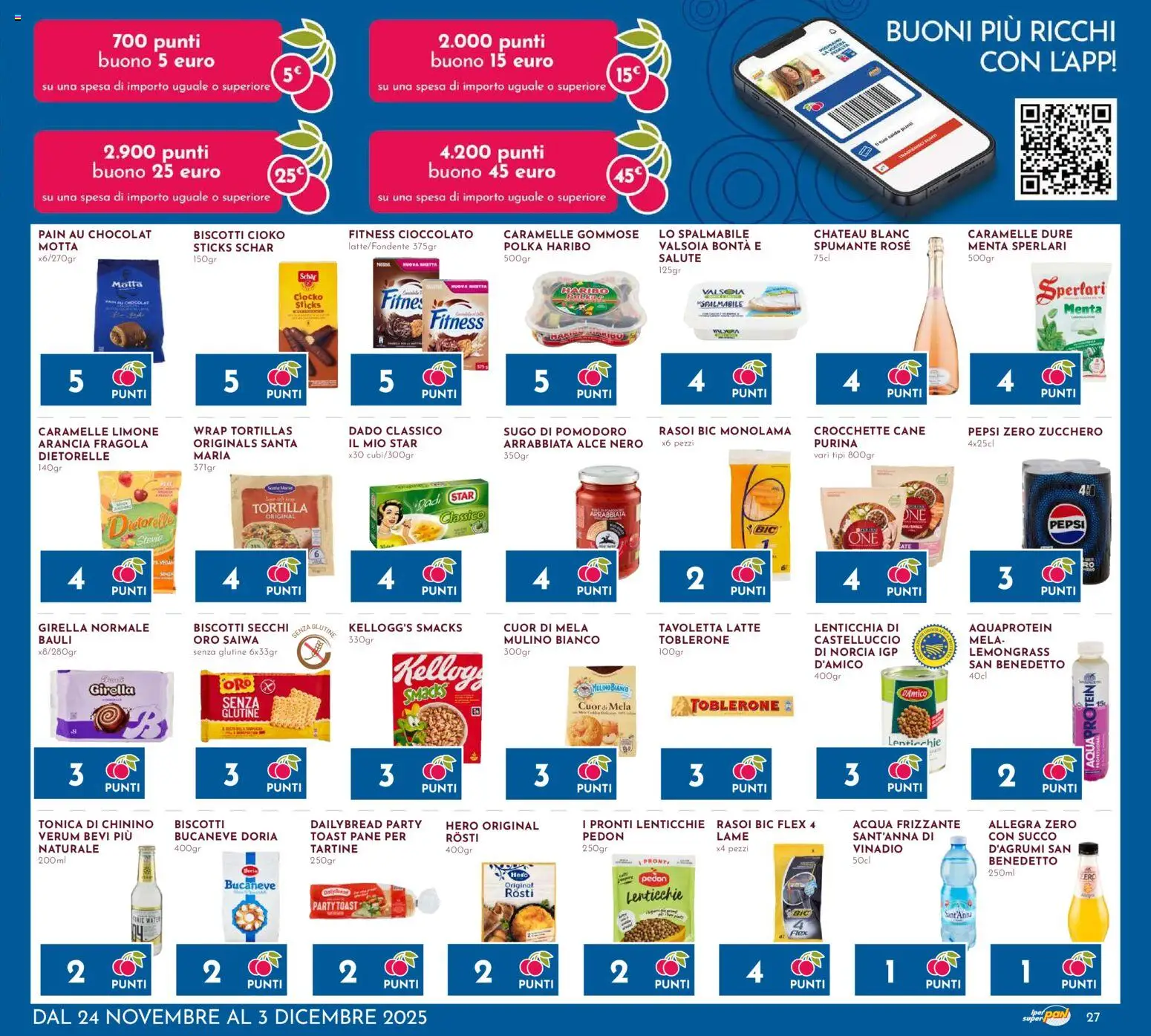 Volantino Pan del 24.11.2025 | Pagina: 27 | Prodotti: Pomodoro, Spumante, Arancia, Menta