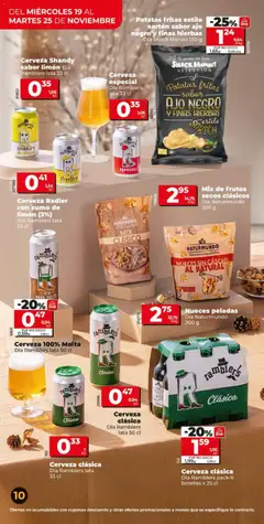 Vista previa Cerveza Radler con zumo de limón (3%), Cerveza Radler con zumo de limón (3%) Dia Ramblers lata 33 cl válido desde el 19.11.2025 | Página: 10