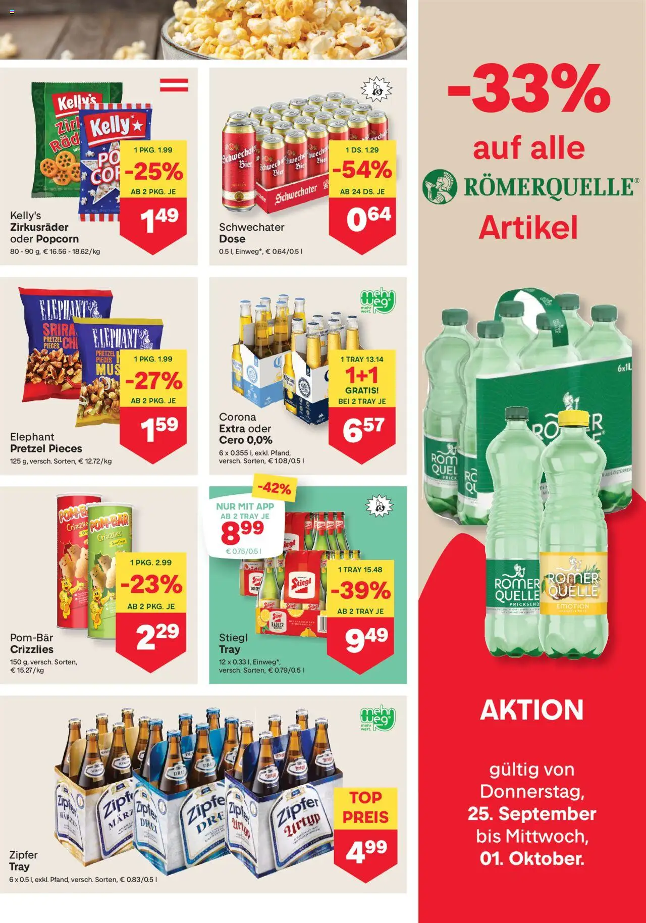 MPREIS Absam gültig ab 25.09.2025 | Seite: 9 | Produkte: Zitrone, Bier, Ananas