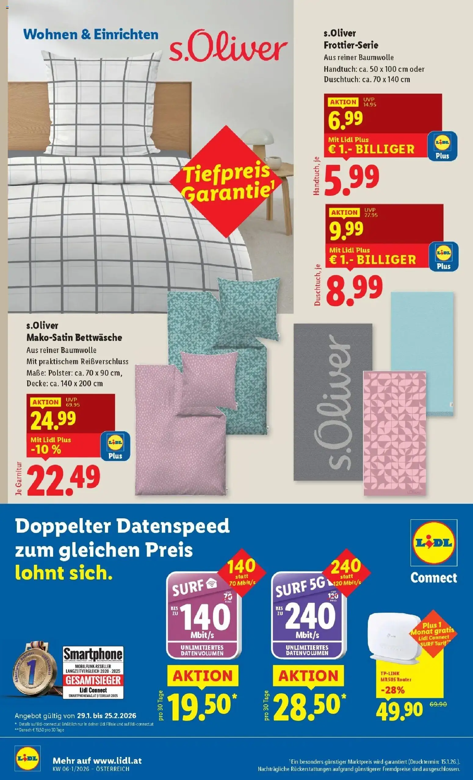 Lidl Flugblatt - St. Pölten, Klosterneuburg, Mödling gültig ab 29.01.2026 | Seite: 36 | Produkte: Smartphone, Decke