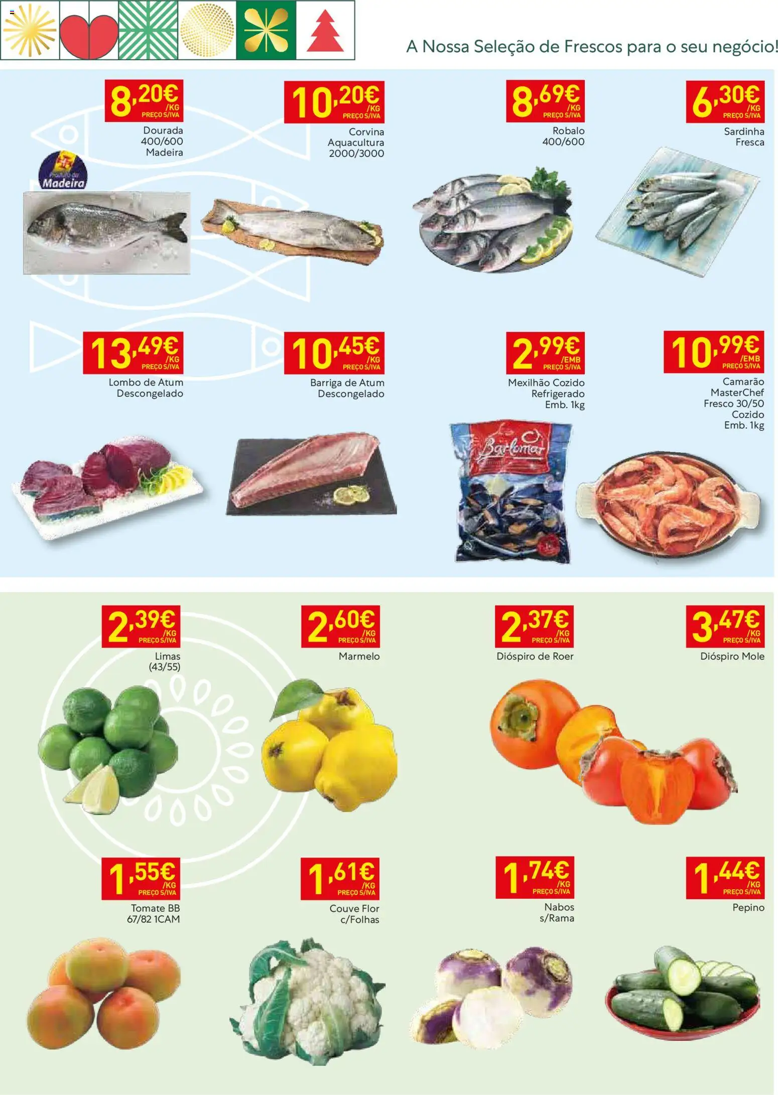 Recheio - Madeira │ válido de 11.11.2025 | Página: 3 | Produtos: Camarão, Lombo, Tomate, Couve