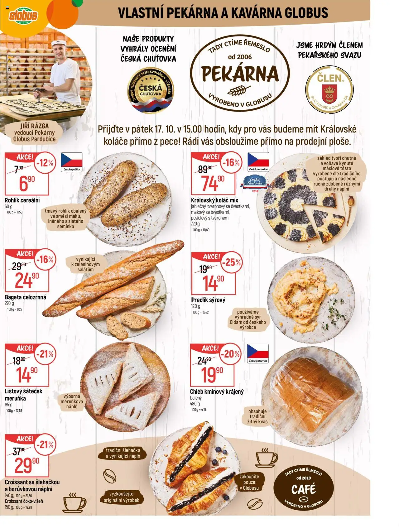 Globus leták - Pardubice od 15.10.2025 | Strana: 7 | Produkty: Sýr, Rohlík, Eidam, Pekárna