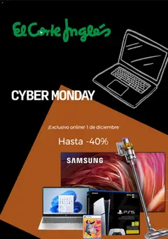 Vista previa El Corte Inglés Cyber Monday válido desde el 01.12.2025