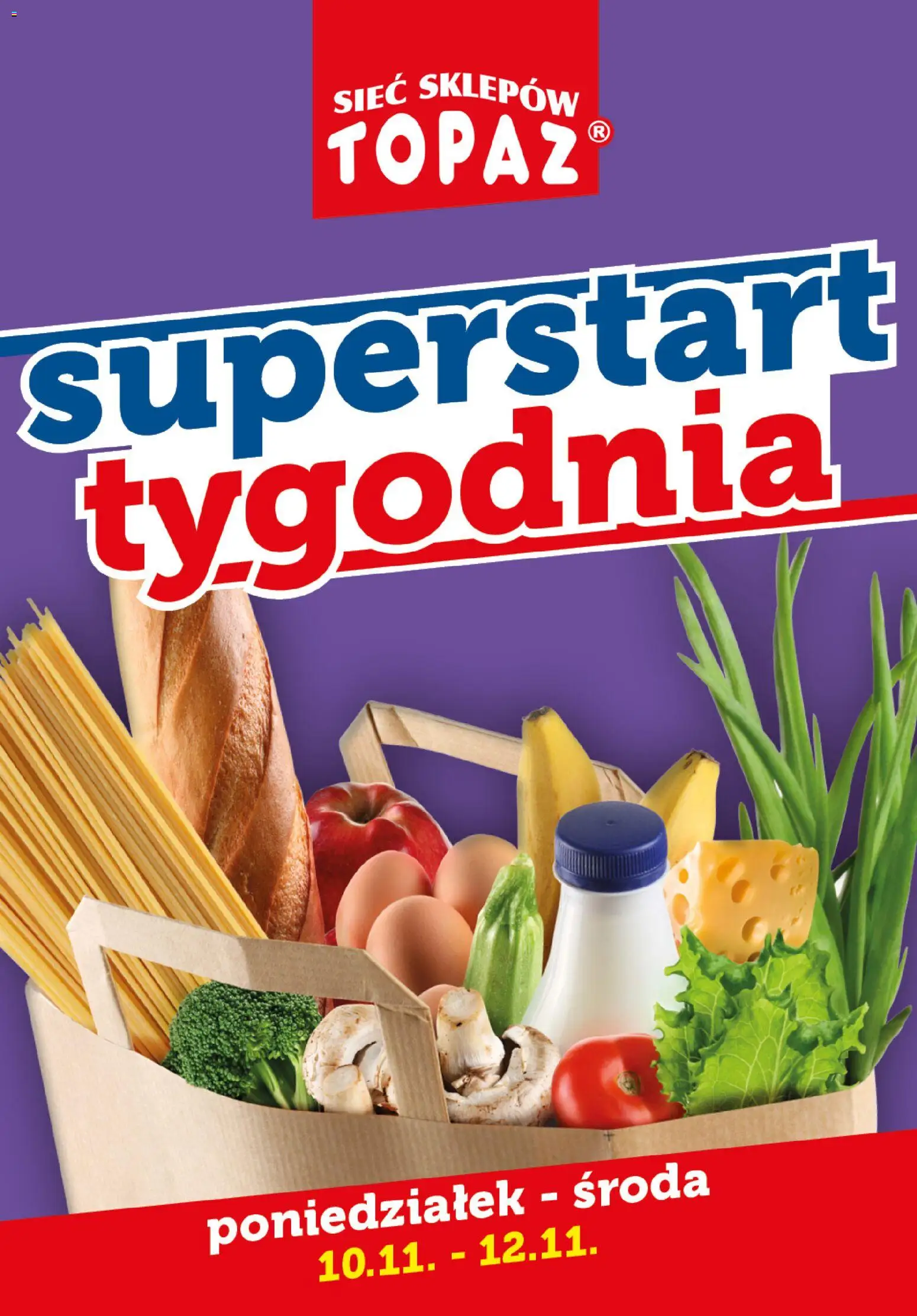 Topaz Gazetka - Superstart tygodnia od 10.11.2025 | Strona: 1