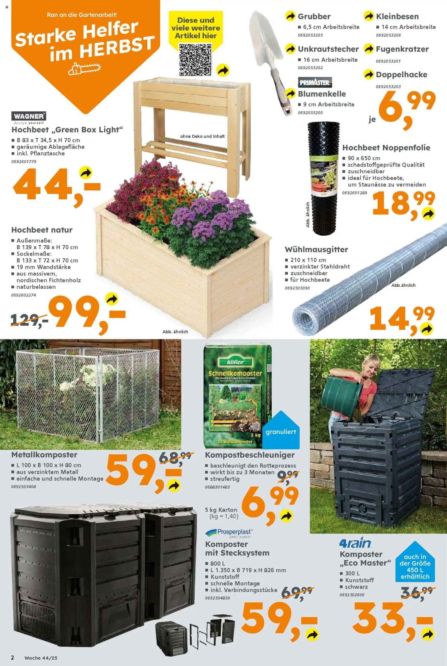Globus Baumarkt prospekt Oranienburg-Germendorf	 – gültig ab 26.10.2025 | Seite: 2 | Produkte: Hochbeet, Box