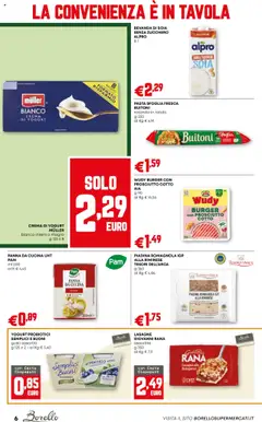 Anteprima del volantino Volantino Borello Supermercati	 valido a partire dal 09.10.2025 | Pagina: 6 | Prodotti: Prosciutto Cotto, Pasta sfoglia, Zucchero, Bevanda di soia