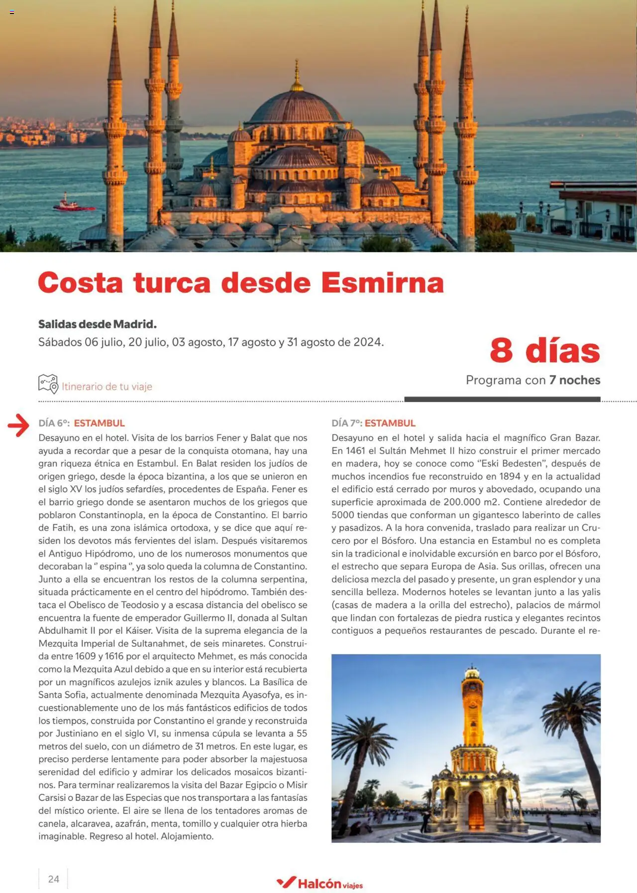Halcón Viajes Turquía 2024 │ válido desde el 09.05.2024 | Página: 24