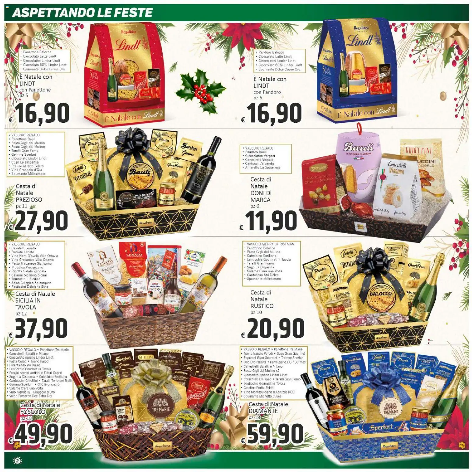 Volantino Paghi Poco del 20.11.2025 | Pagina: 2 | Prodotti: Prosecco, Lenticchie, Taralli, Sugo