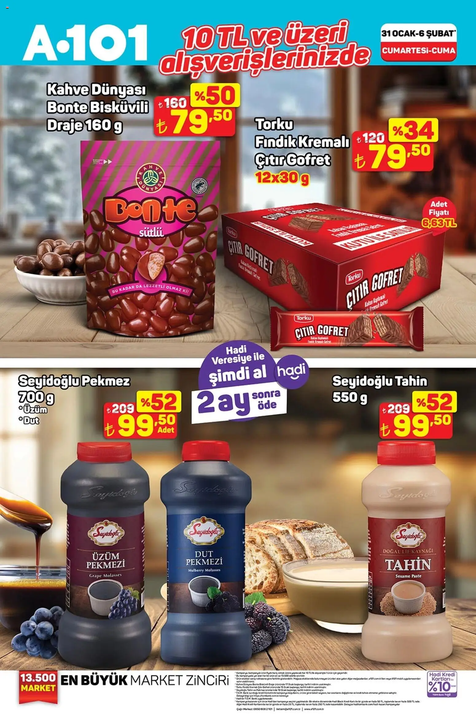 A101 Katalog - 31.01.2026 tarihinden itibaren geçerlidir | Sayfa: 4 | Ürünler: Kahve, Fındık, Ocak, Dut