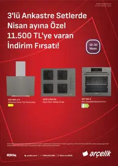 16.04.2026 tarihinden itibaren geçerli olan Arçelik kataloğu önizlemesi