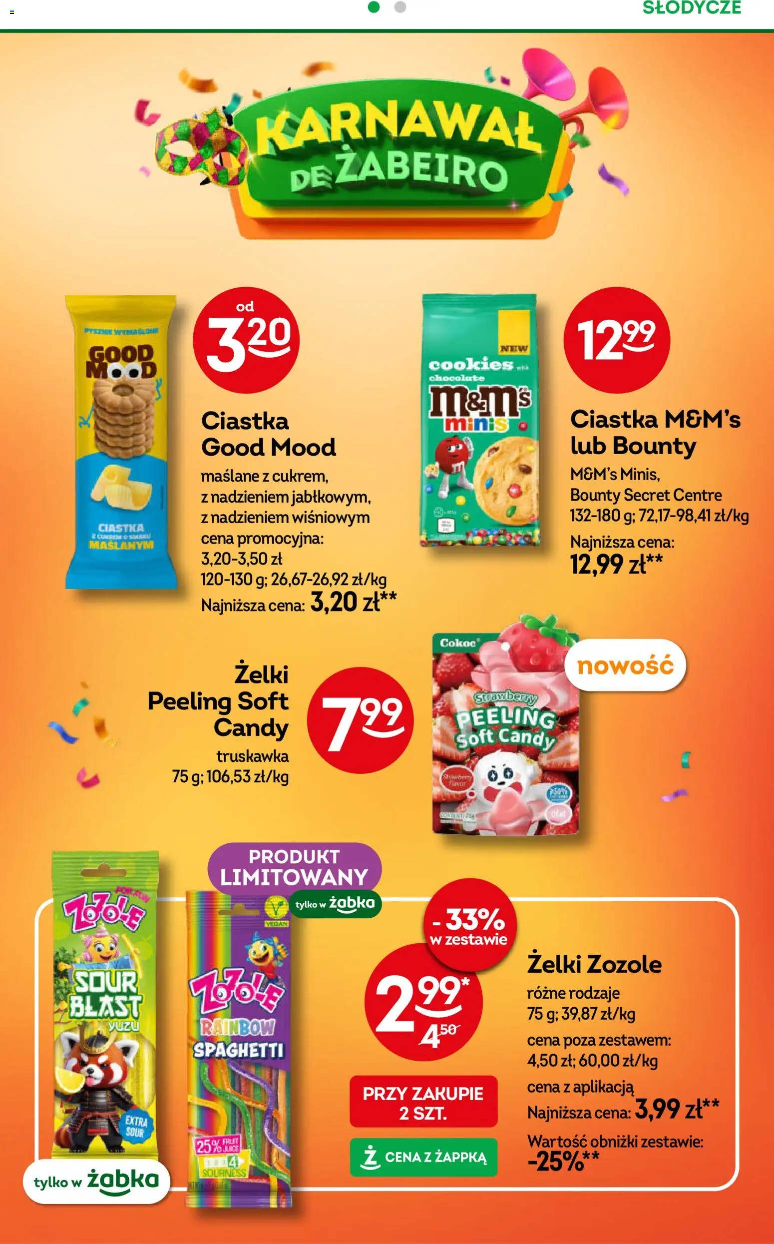 Żabka Gazetka od 30.12.2025 | Strona: 16 | Produkty: M&M's, Żelki, Peeling, Ciastka