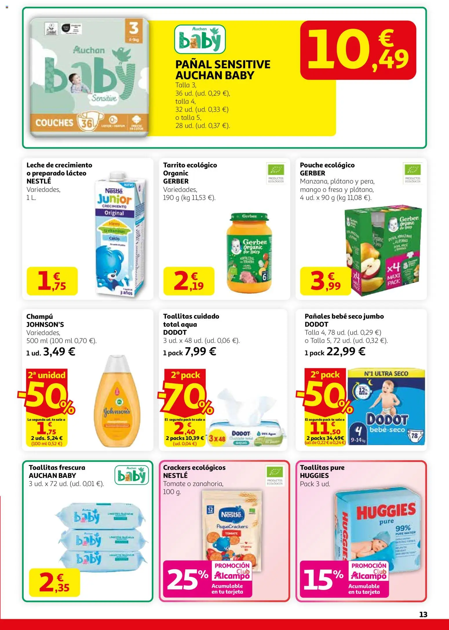 Alcampo folleto │ válido desde el 12.02.2026 | Página: 13 | Productos: Champú, Leche, Té, Ρούτερ