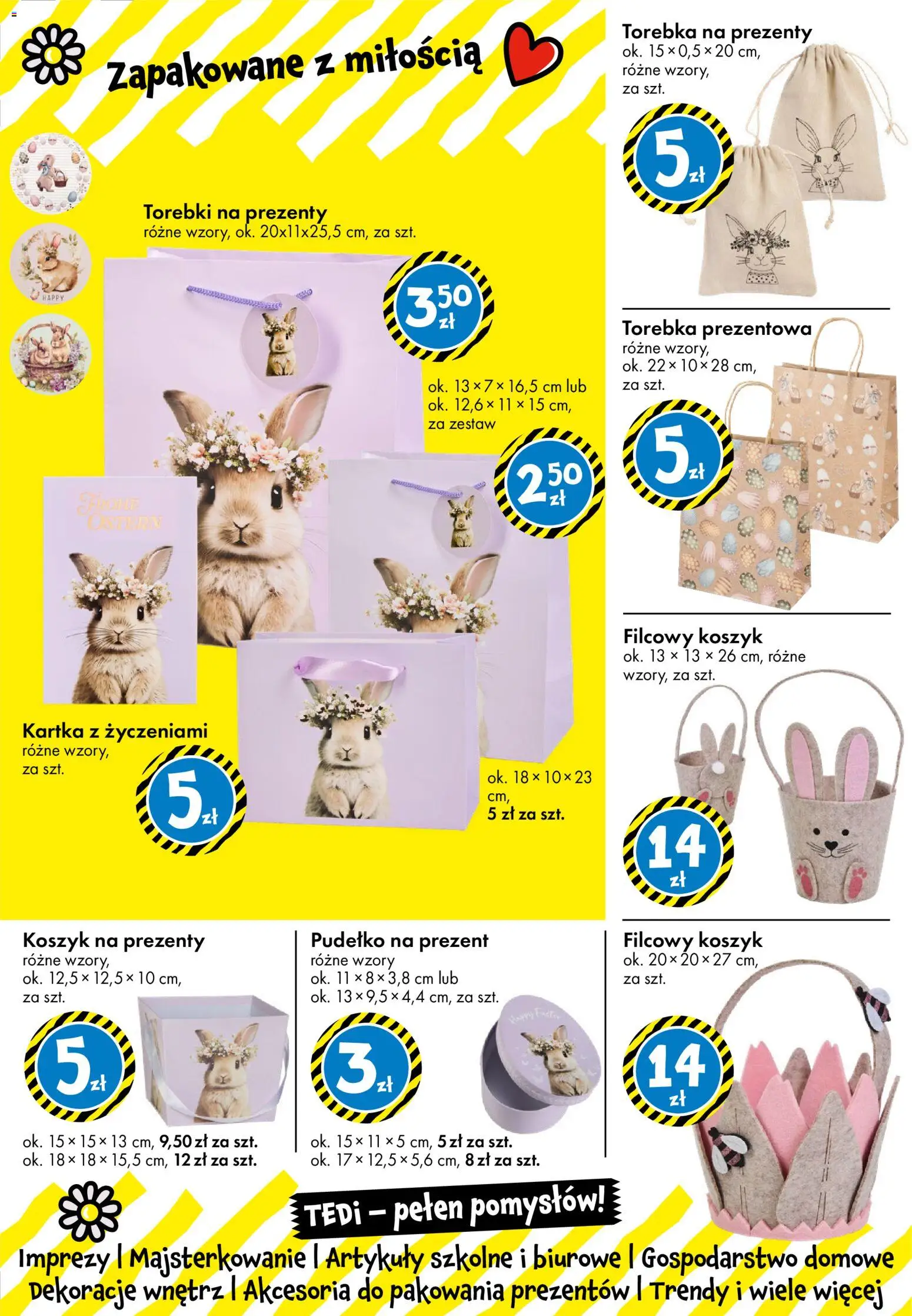 TEDi gazetka od 06.03.2026 | Strona: 2 | Produkty: Torebka, Pudełko, Artykuły szkolne, Torebki