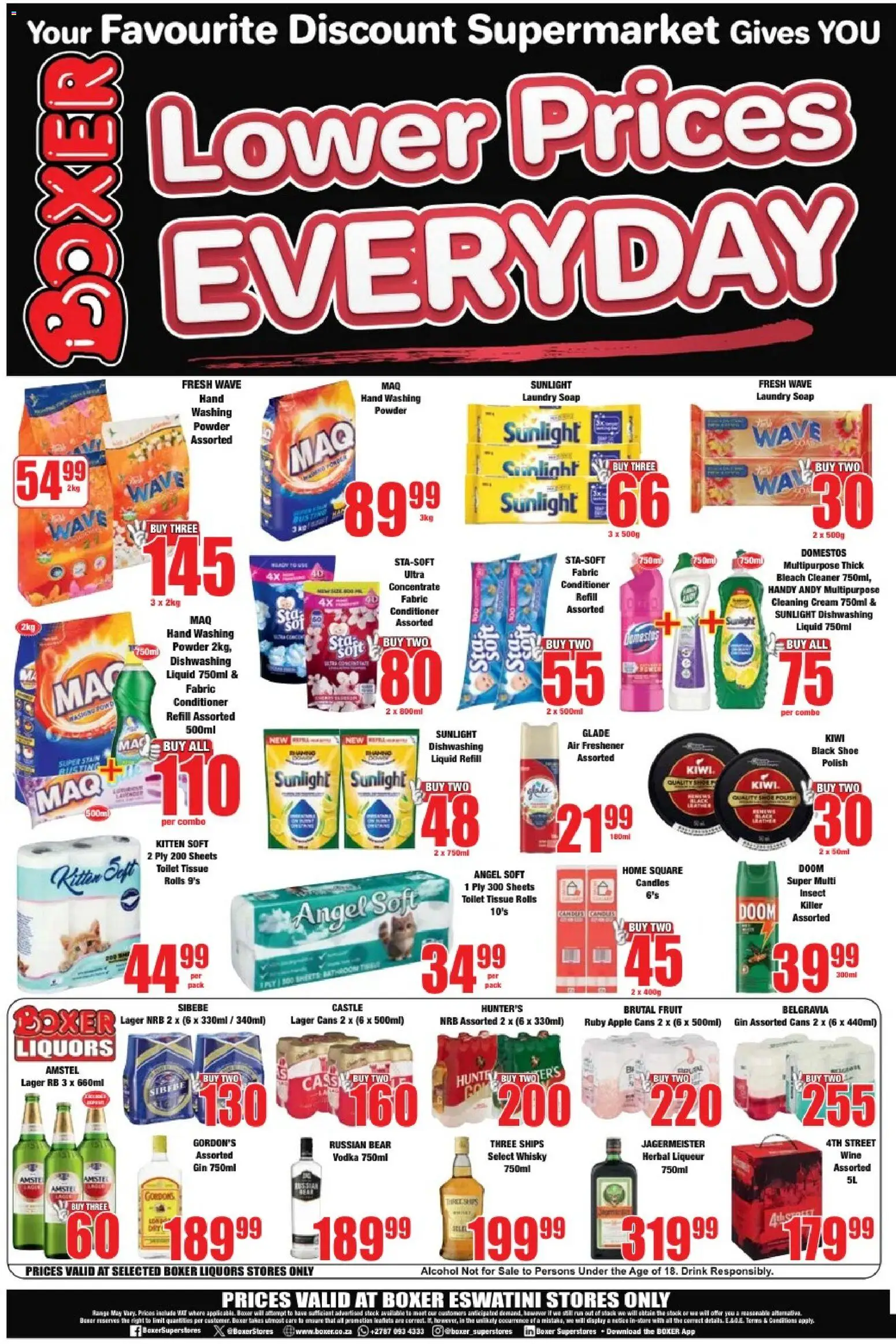 New Boxer catalogue – valid from 17.04.2026 | Page: 8 | Products: Powder, Cream, Vodka, Washing powder