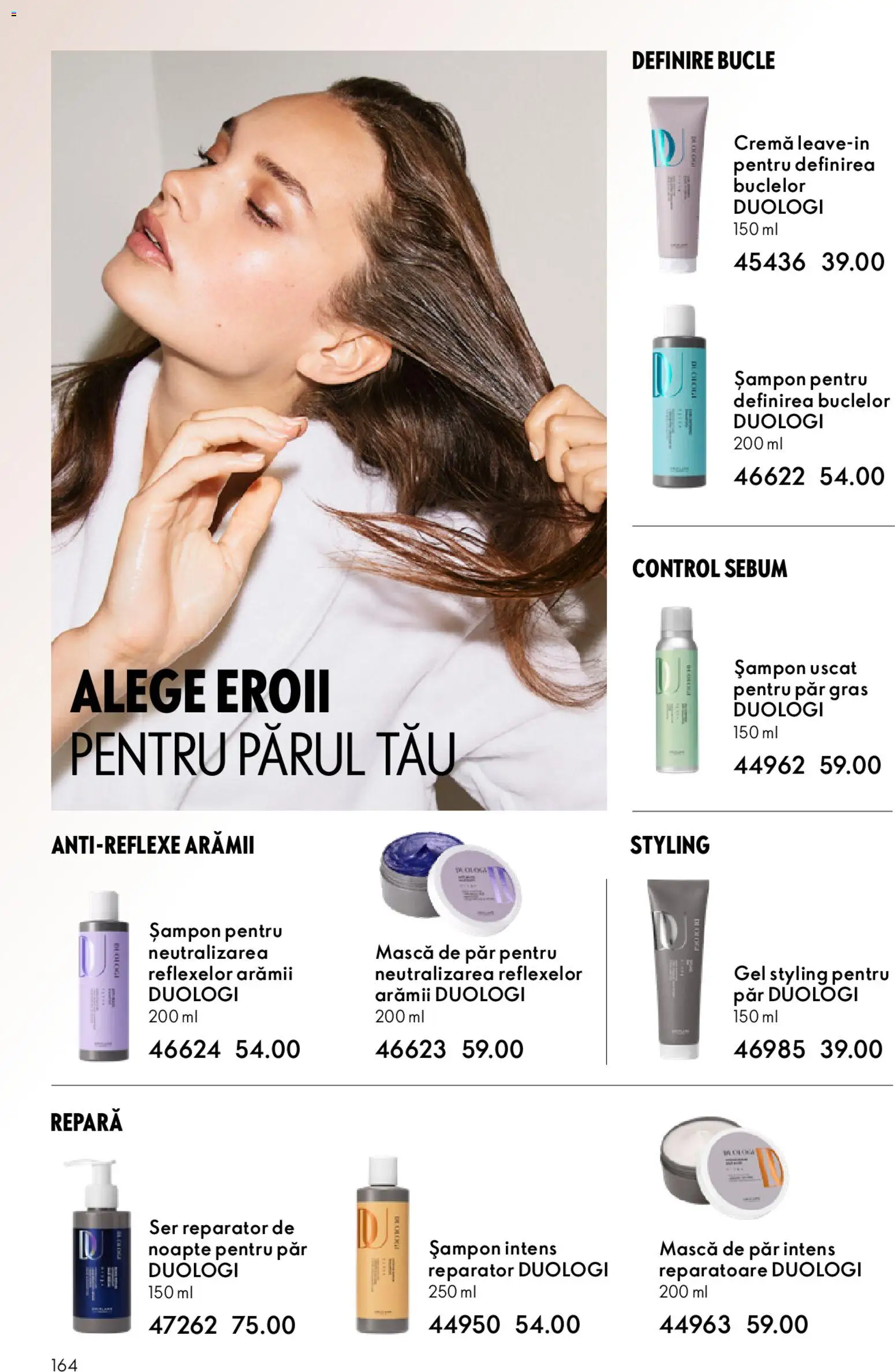 Noul catalog Oriflame – valabil de la 11.02.2026 | Pagină: 164 | Produse: Șampon, Mască de păr, Cremă, Șampon uscat