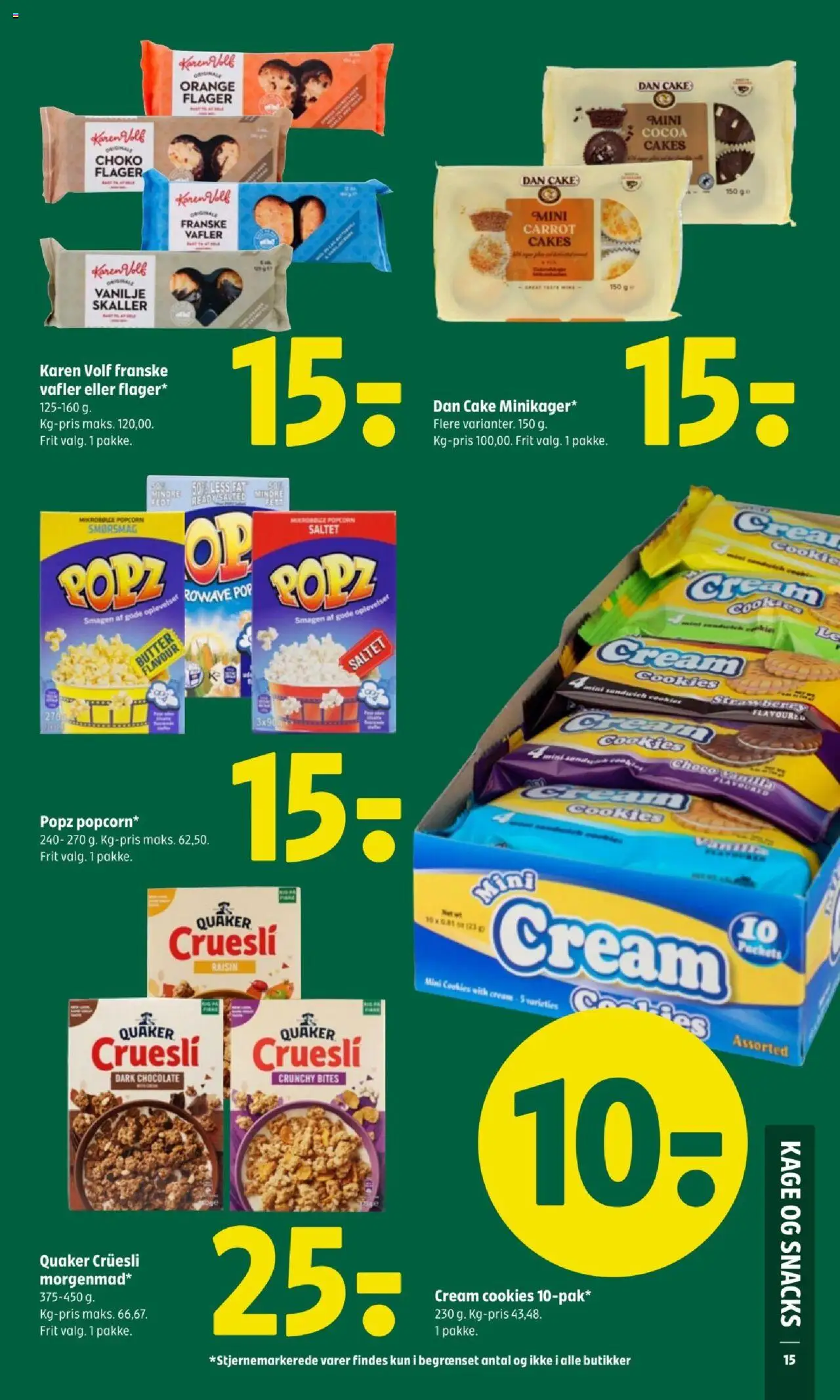 Coop 365 Tilbudsavis gyldig fra 07.08.2025 | Side: 17 | Produkter: Cookies, Vafler, Vanilje, Flager